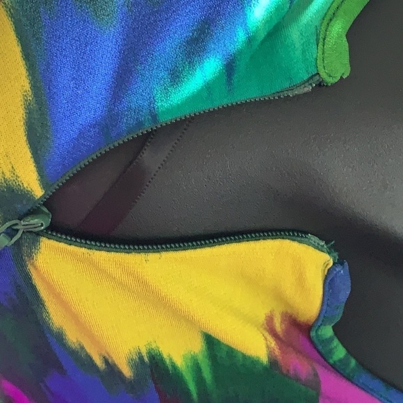 Calvin Klein Women’s Multicolour Midi Length Evening Dress Size L - Picture 5 of 11